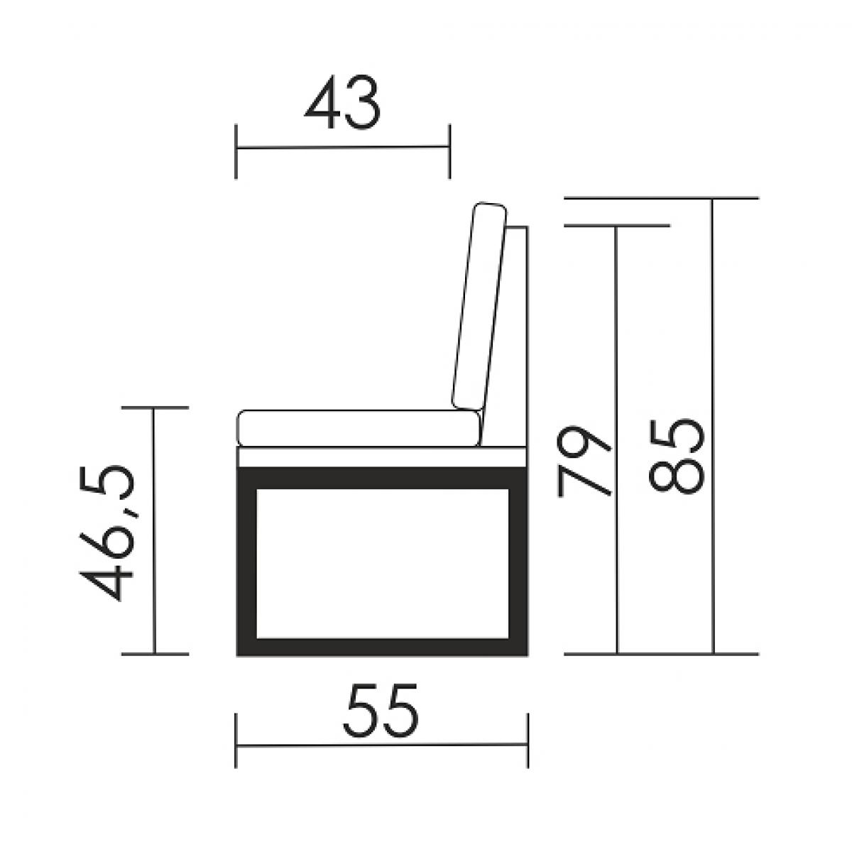 ширина дивана на кухню